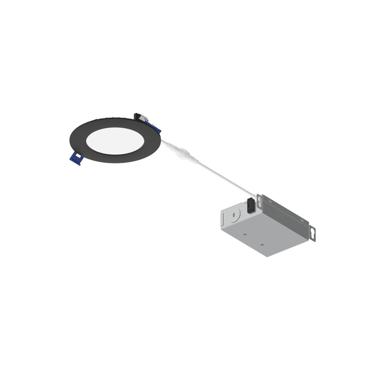 Nora Lighting NFLAT-R4TWMPW - 4" LED Downlight with Selectable CCT, 700lm / 10W, Matte Powder White Finish - Image 2