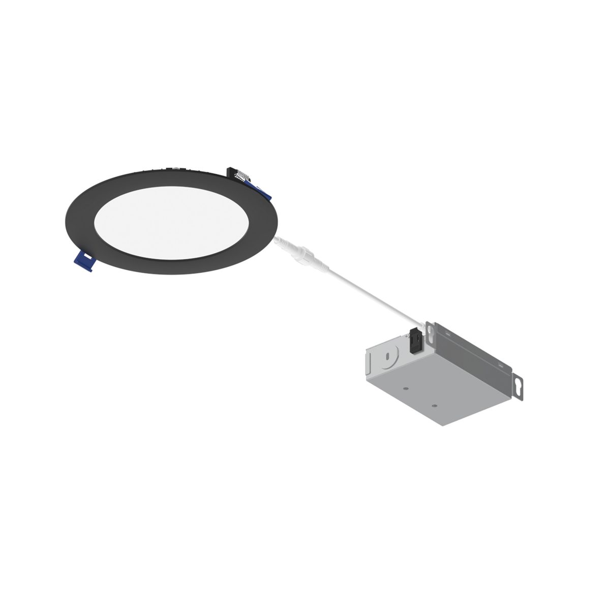 Nora Lighting NFLAT-R6TWMPW - 6” LED Downlight with Selectable CCT, 1050lm / 13.5W, Matte Powder White Finish - Image 2