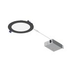 Nora Lighting NFLAT-R6TWMPW - 6” LED Downlight with Selectable CCT, 1050lm / 13.5W, Matte Powder White Finish - Image 2
