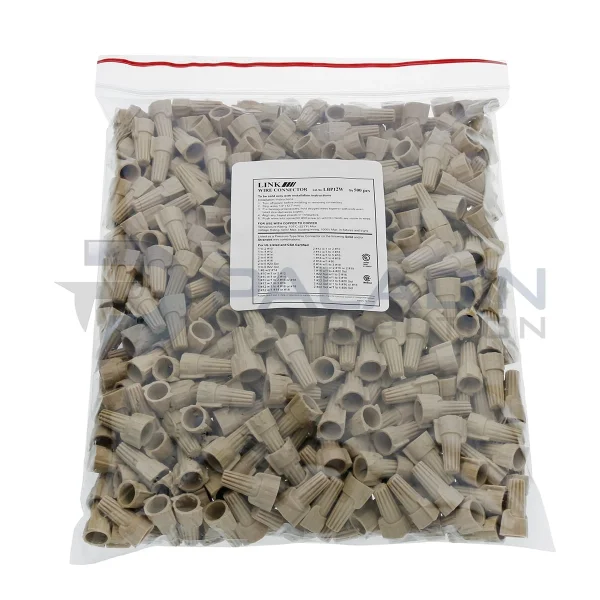 Winged Wire Connector Nut UL Listed – Tan P12 (500 Pieces)