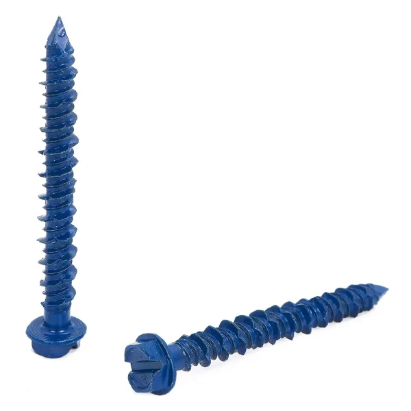 1/4" x 1 1/4" Concrete Masonry Screw Anchors Tapcon w/ Hex Head - 100 Pack