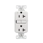 Eaton TRGF20W - Slim GFCI Receptacle Outlet Tamper Resistant - White - 20A TR - Image 2