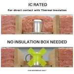 Topaz 79437 RH4/N/IC/AT-28 - 4" New Construction Can Light Housing IC Rated Air-Tight - E26 Edison Base UL Listed - Image 4